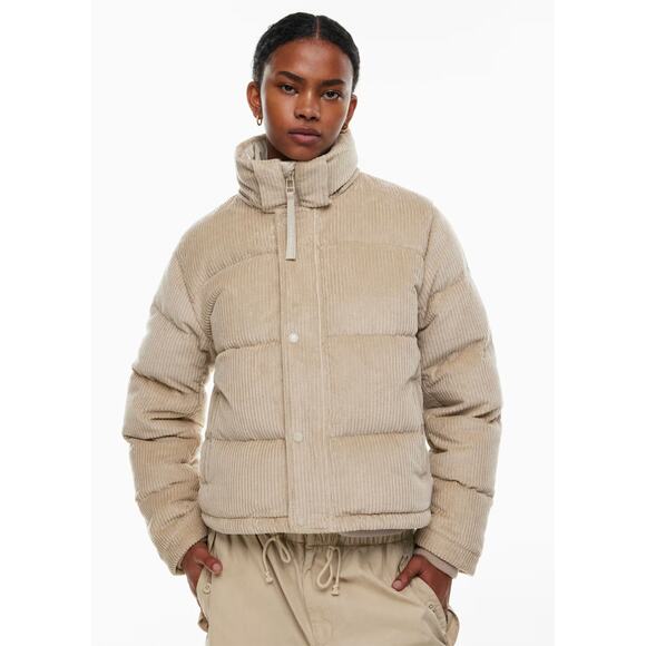 Aritzia Jackets & Blazers - Aritzia The Super Puff Corduroy Down Jacket Cream Cushcord Large